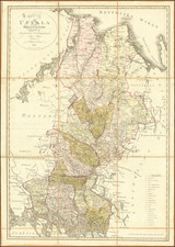 Sweden Map By Samuel Gustaf Hermelin / Carl Peter Hallstrom