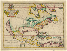 North America and California Map By Edward Wells