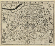 China and Korea Map By Samuel Purchas