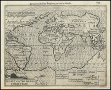 World Map By Jodocus Hondius