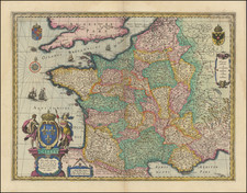 France Map By Willem Janszoon Blaeu