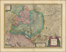 Switzerland and Süddeutschland Map By Willem Janszoon Blaeu