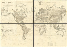 World Map By Christian Gottlieb Reichard / Freidrich Campe