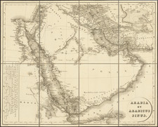 Arabian Peninsula Map By Christian Gottlieb Reichard