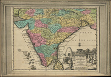 India Map By Pieter van der Aa