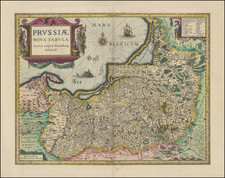 Prussiae Nova Tabula. Auctore Gasparo Henneberg Erlichensi. By Willem Janszoon Blaeu