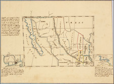 Texas, Southwest, Arizona, New Mexico, Mexico, Baja California and California Map By John William Cole