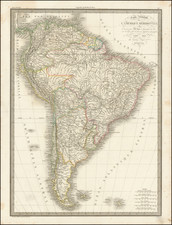 South America Map By Alexandre Emile Lapie
