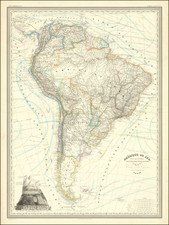 South America Map By Adolphe Hippolyte Dufour