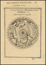 Continent Meridional Austral ou Antarctique By Alain Manesson Mallet