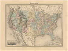 United States Map By Migeon