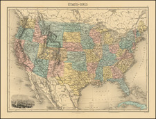 United States Map By Migeon