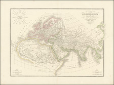 World and Europe Map By Alexandre Emile Lapie