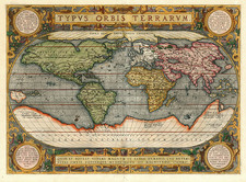 World and World Map By Abraham Ortelius