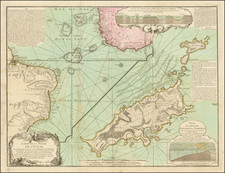 Atlantic Ocean, Pacific Ocean, Alaska, America and Curiosities Map By Philippe Buache / Jean-Claude Dezauche