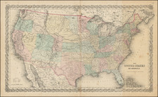 United States, Colorado and Colorado Map By Joseph Hutchins Colton