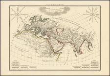 World Map By Conrad Malte-Brun