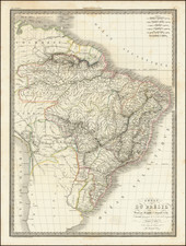 Carte Du Bresil . . . 1829 By Alexandre Emile Lapie