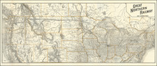 Plains, North Dakota, South Dakota, Rocky Mountains, Montana, Wyoming and Pacific Northwest Map By Knight Leonard & Co.