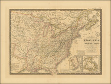 Carte Generale des Etats-Unis, des haut et bas Canada de la Nouvle. Ecosse du Nouvau. Brunswick de Terre Neuve &a.  Seconde Edition . . . 1832