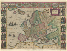 Europa recens descripta a Guilielmo Blaeuw By Willem Janszoon Blaeu