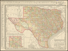 Texas Map By Rand McNally & Company