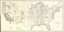 Map of the United States and Territories, Shewing the extent of Public Surveys and other details.  Constructed From the Plats and official sources of the General Land Office Under the direction of the Hon. Jon. S. Wilson, Commissioner . . . 1866 By U.S. General Land Office