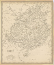 China.  The Interior.  Chiefly From Du Halde and The Jesuits 1710 to 1718 and the Sea Coast from Modern Authorities