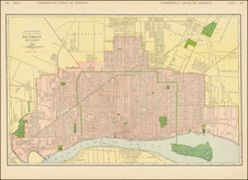 Map of Detroit and Vicinity By Rand McNally & Company