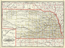 Midwest Map By George F. Cram