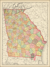 Georgia Map By Rand McNally & Company