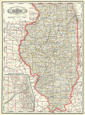 Midwest Map By George F. Cram