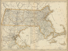 Massachusetts Map By Rand McNally & Company