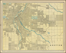 Colorado and Colorado Map By George F. Cram