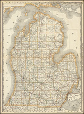 Michigan Map By Rand McNally & Company