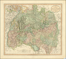 Süddeutschland Map By John Cary