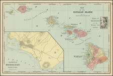 Hawaii and Hawaii Map By George F. Cram