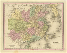 China and Korea Map By Henry Schenk Tanner