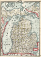 Midwest Map By George F. Cram