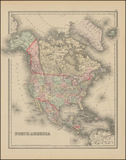 North America Map By O.W. Gray