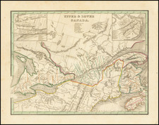 Eastern Canada Map By Thomas Gamaliel Bradford