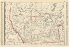 Western Canada Map By George F. Cram