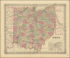 Ohio By Joseph Hutchins Colton