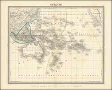 Pacific Ocean and Oceania Map By Ambroise Tardieu