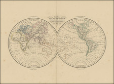 Mappemonde en Deux Hemispheres . . . 1834
