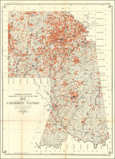 Oklahoma & Indian Territory Map By United States Department of the Interior