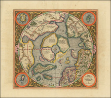 Northern Hemisphere, Polar Maps and Alaska Map By Gerard Mercator