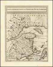 Eastern Canada Map By Gazzetiere Americano