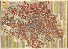 Paris and Île-de-France Map By Édouard Hocquart