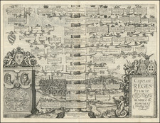 France, Spain and Curiosities Map By Antonio Albizzi